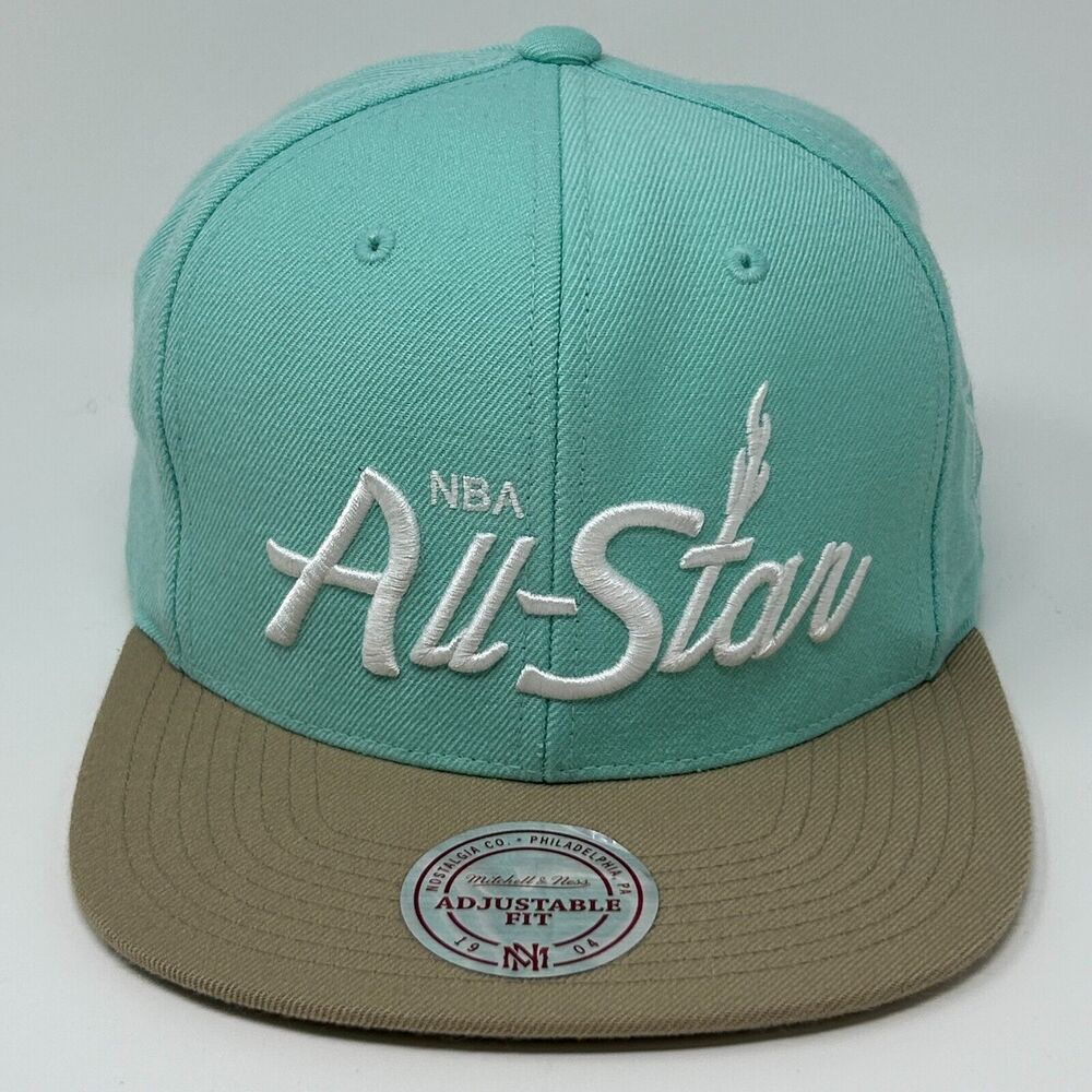 NBA All Star Game 2015 Hat Baseball Cap Mitchell & Ness NYC15 Snapback Green